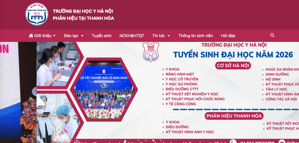 University Portal – Hanoi Medical University, Thanh Hoa Campus